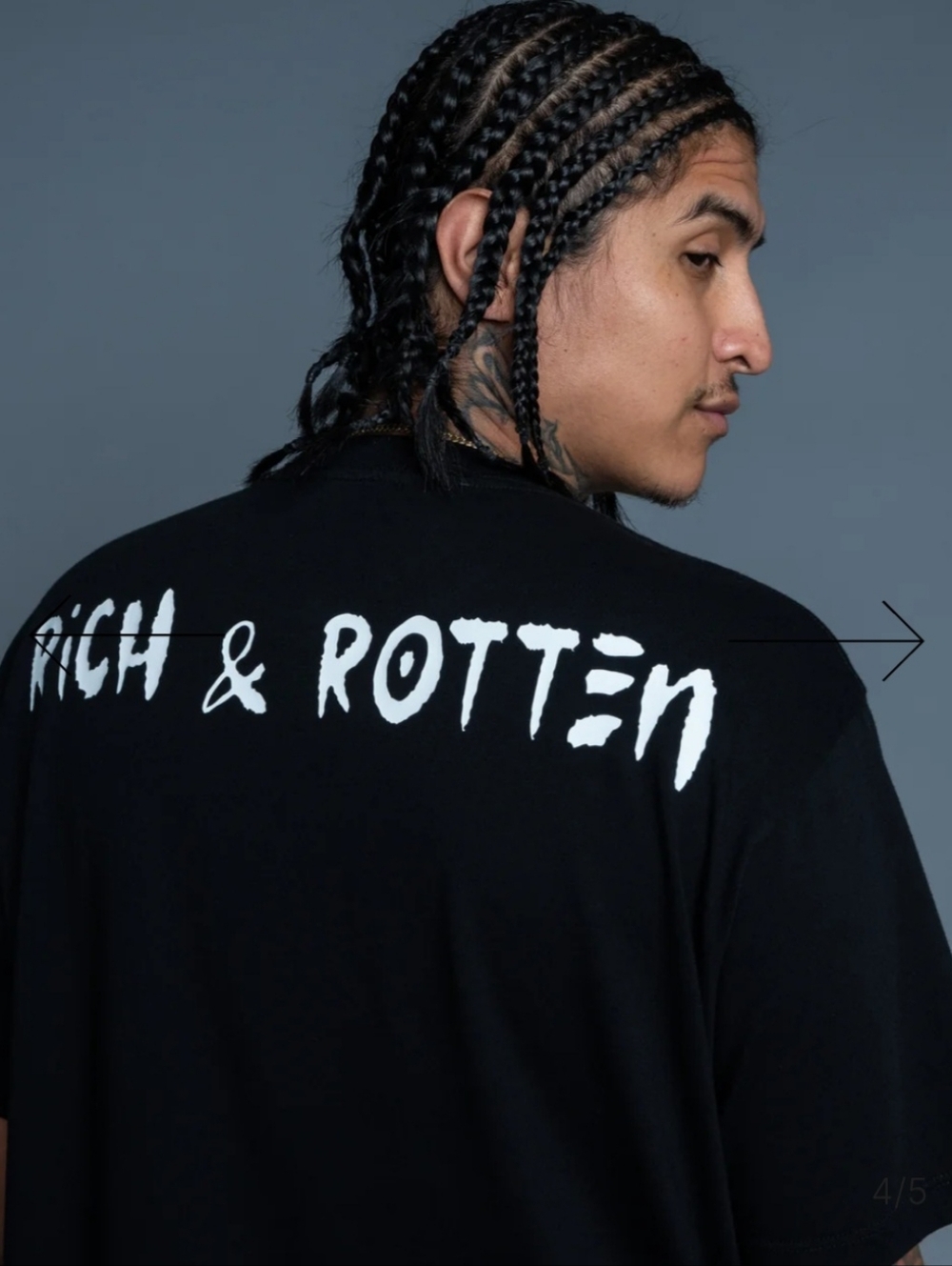 Rich& Rotten " Brand" Classic Tee. Size XXL